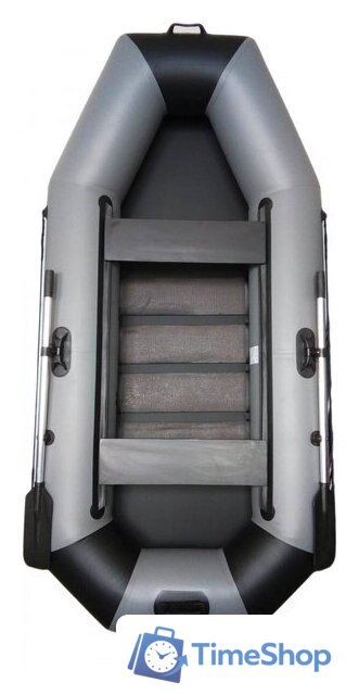 Моторно-гребная лодка Vivax К270Т с ковриком-сланью (без киля, серый/черный) - Изображение №1 — Интернет-магазин Time-Shop