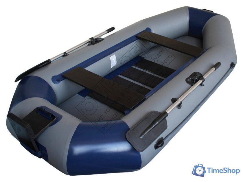 Моторно-гребная лодка Vivax К270Т с ковриком-сланью (без киля, серый/черный) - Изображение №2 — Интернет-магазин Time-Shop