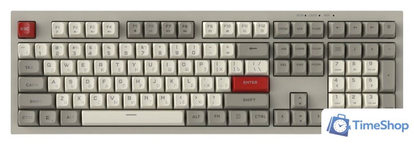 Клавиатура Ritmix RKB-508BL (серый/белый) - Изображение №1 — Интернет-магазин Time-Shop