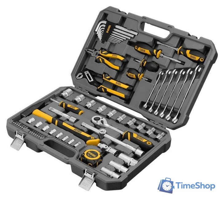 Набор домашнего мастера Denzel 15801 (64 предмета) - Изображение №1 — Интернет-магазин Time-Shop