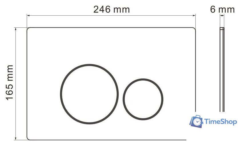 Панель смыва Roxen Steel 420260G - Изображение №9 — Интернет-магазин Time-Shop