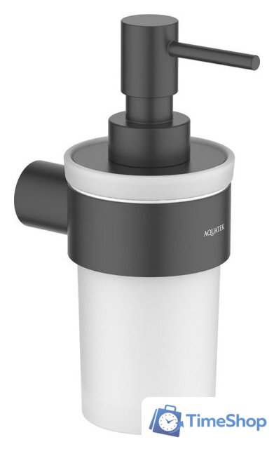 Дозатор для жидкого мыла Aquatek Лира AQ4405MB (матовый черный) - Изображение №1 — Интернет-магазин Time-Shop