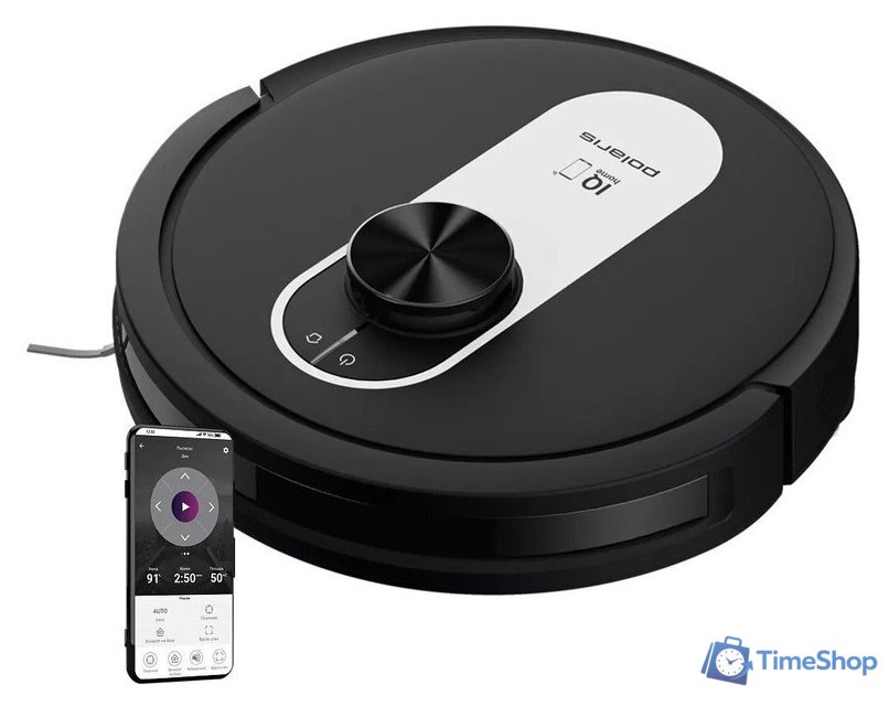 Робот-пылесос Polaris PVCR 4250 WIFI IQ Home (черный) - Изображение №1 — Интернет-магазин Time-Shop