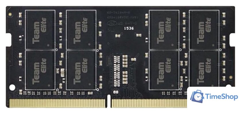 Оперативная память Team Elite 8ГБ DDR4 SODIMM 3200МГц TED48G3200C22-S01 - Изображение №1 — Интернет-магазин Time-Shop