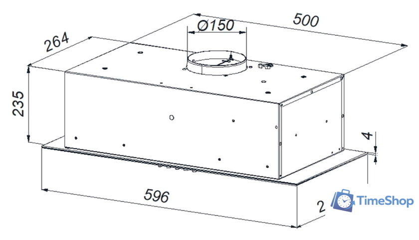 Кухонная вытяжка Weissgauff Aura 900 BL - Изображение №2 — Интернет-магазин Time-Shop