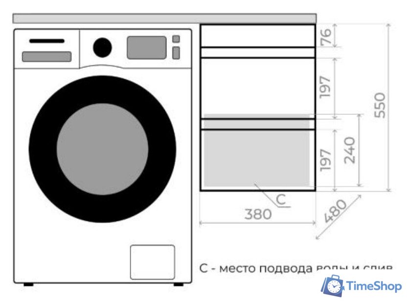  Style Line Тумба под умывальник Оптима 40 2 ящика Plus (подвесная) - Изображение №5 — Интернет-магазин Time-Shop