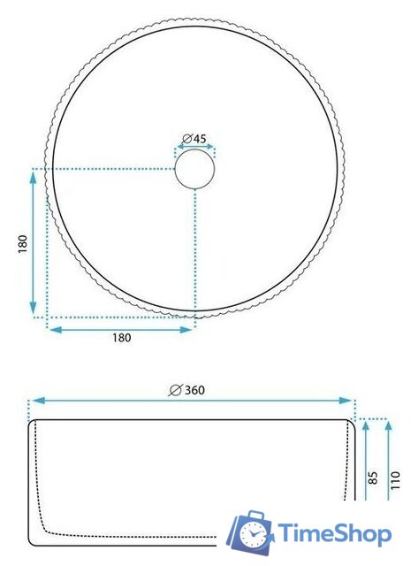 Умывальник Rea Dalia U0601 - Изображение №9 — Интернет-магазин Time-Shop