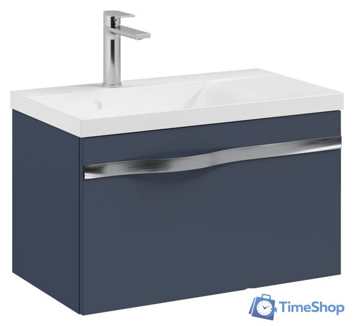  Lauter Тумба под умывальник Eva 69 (гранатовый полуматовый, ручка из матовой стали) - Изображение №7 — Интернет-магазин Time-Shop