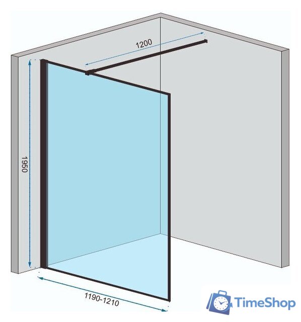 Душевая стенка Rea Bler 120 - Изображение №3 — Интернет-магазин Time-Shop