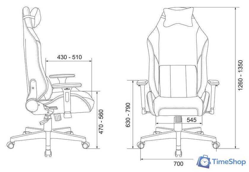 Игровое (геймерское) кресло Zombie Driver (черный/красный) - Изображение №14 — Интернет-магазин Time-Shop