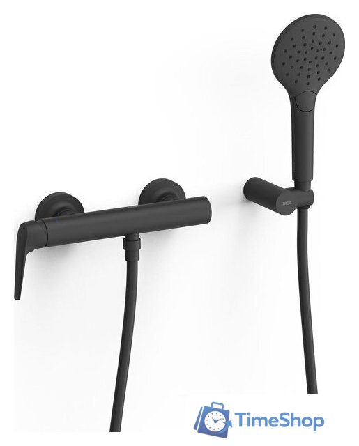 Душевой гарнитур  Tres Fuji 28116701NM - Изображение №1 — Интернет-магазин Time-Shop