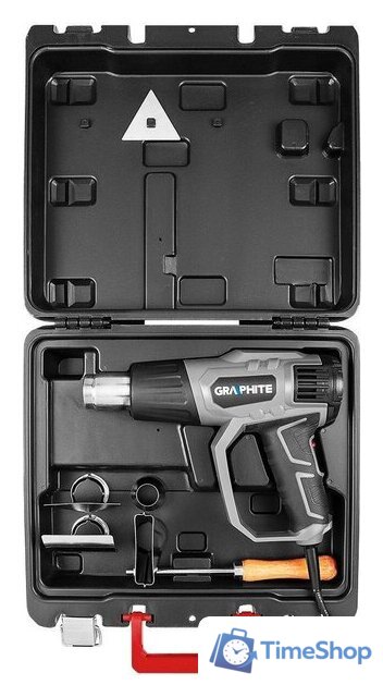 Промышленный фен GRAPHITE 59G526 (кейс) - Изображение №8 — Интернет-магазин Time-Shop