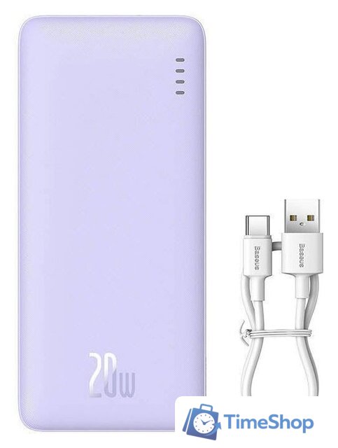 Внешний аккумулятор Baseus Airpow 20000mAh (фиолетовый) - Изображение №1 — Интернет-магазин Time-Shop