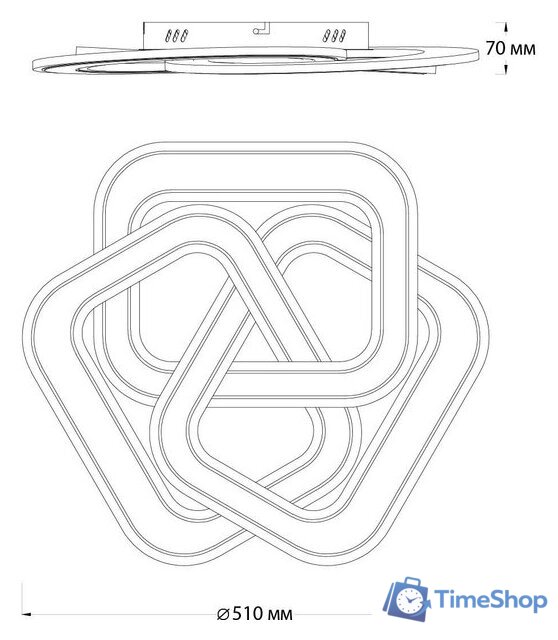  Escada 10244/3LED (белый) - Изображение №7 — Интернет-магазин Time-Shop