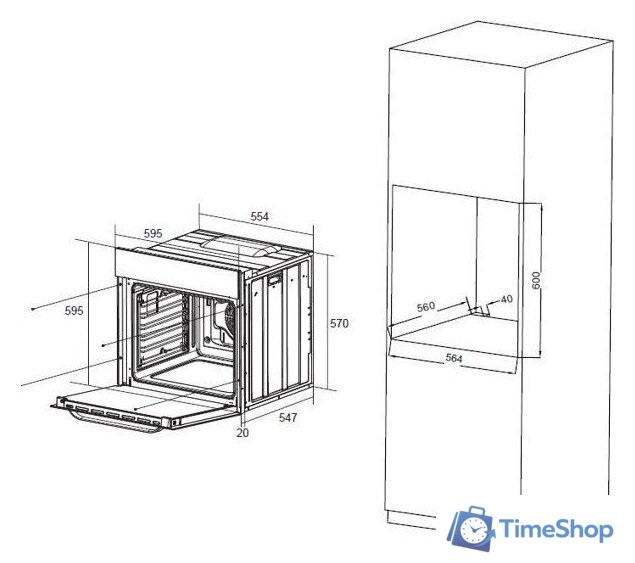 Электрический духовой шкаф ZorG NEO616 (черный) - Изображение №9 — Интернет-магазин Time-Shop