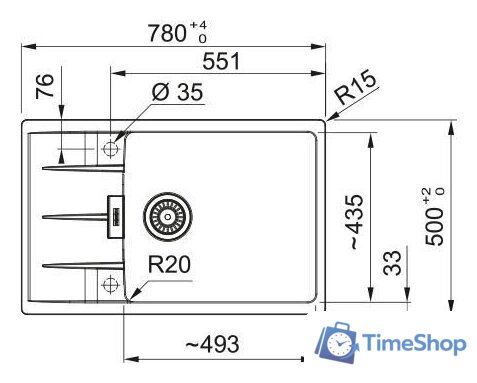 Кухонная мойка Franke Centro CNG 611-78 XL 114.0757.422 (черный матовый) - Изображение №3 — Интернет-магазин Time-Shop