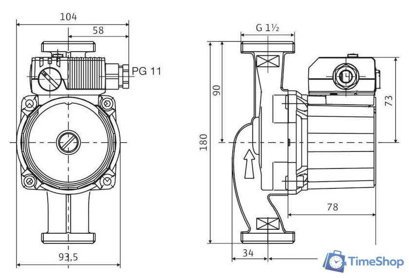 Циркуляционный насос Wilo Star-RS 25/4 - Изображение №2 — Интернет-магазин Time-Shop