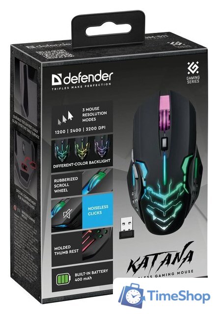 Игровая мышь Defender Katana GM-511 (черный) - Изображение №8 — Интернет-магазин Time-Shop