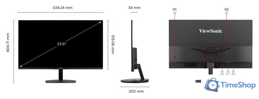 Монитор ViewSonic VA24E1-H - Изображение №11 — Интернет-магазин Time-Shop
