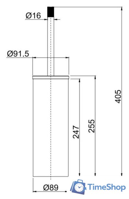 Ершик для унитаза Allen Brau 6.31A09-31 - Изображение №2 — Интернет-магазин Time-Shop