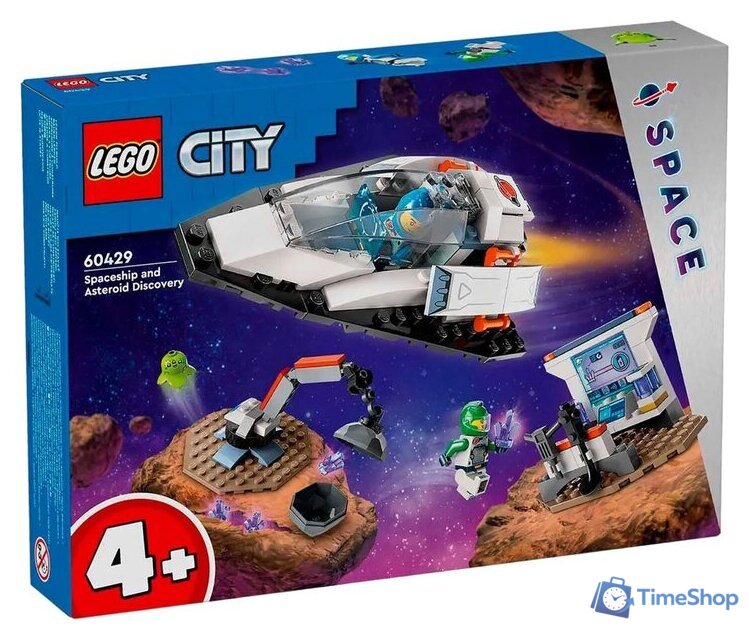 Конструктор LEGO City 60429 Открытие космического корабля и астероида - Изображение №1 — Интернет-магазин Time-Shop