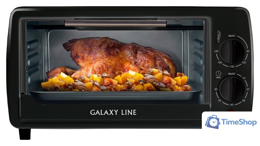 Мини-печь Galaxy Line GL2625 (черный) - Изображение №1 — Интернет-магазин Time-Shop