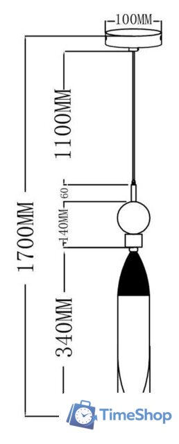 Подвесная люстра Moderli Candle V10916-PL - Изображение №6 — Интернет-магазин Time-Shop