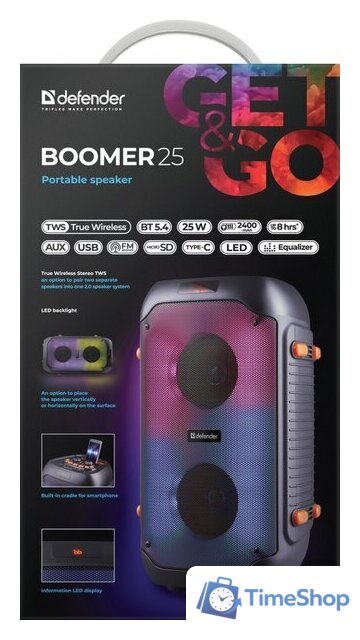 Беспроводная колонка Defender Boomer 25 - Изображение №16 — Интернет-магазин Time-Shop