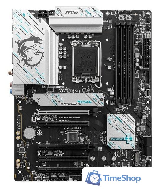 Материнская плата MSI B760 Gaming Plus WiFi DDR4 - Изображение №1 — Интернет-магазин Time-Shop