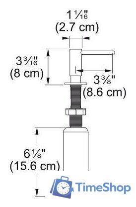 Дозатор для моющего средства Franke Atlas 112.0717.102 - Изображение №5 — Интернет-магазин Time-Shop
