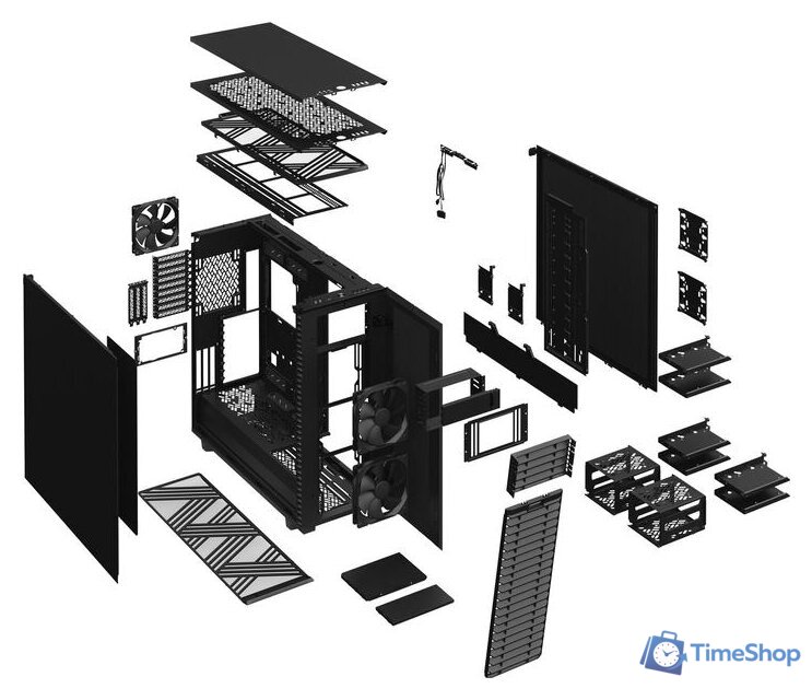 Корпус Fractal Design Define 7 XL Black Solid FD-C-DEF7X-01 - Изображение №17 — Интернет-магазин Time-Shop
