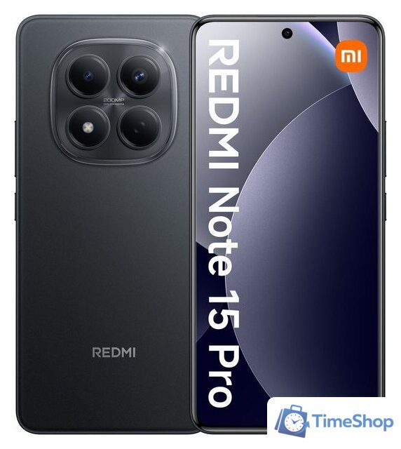 Телефон Xiaomi Redmi Note 15 Pro 8GB/256GB международная версия (черный металл) - Изображение №1 — Интернет-магазин Time-Shop