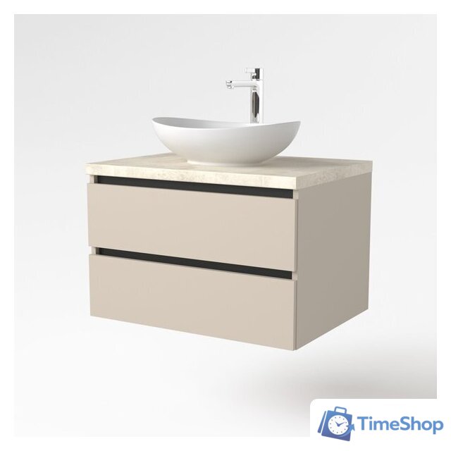  Дабер Тумба под умывальник 002 Т2.8.0.17Ч (бежевый/черный) - Изображение №4 — Интернет-магазин Time-Shop