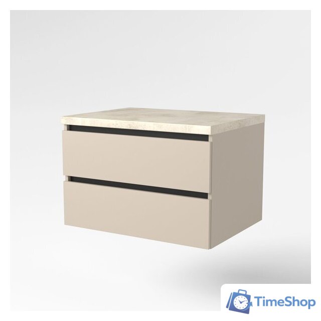  Дабер Тумба под умывальник 002 Т2.8.0.17Ч (бежевый/черный) - Изображение №2 — Интернет-магазин Time-Shop