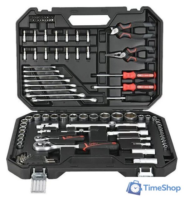 Универсальный набор инструментов Deli EDQ45100 (100 предметов) - Изображение №1 — Интернет-магазин Time-Shop