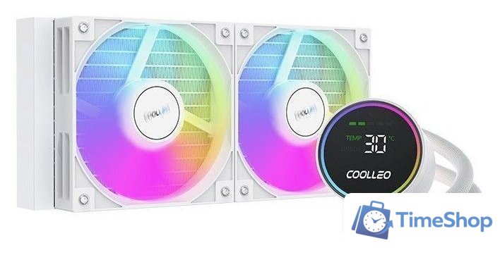 Система жидкостного охлаждения для процессора Coolleo Ice Fairy Dig 240 Lite (белый) - Изображение №1 — Интернет-магазин Time-Shop