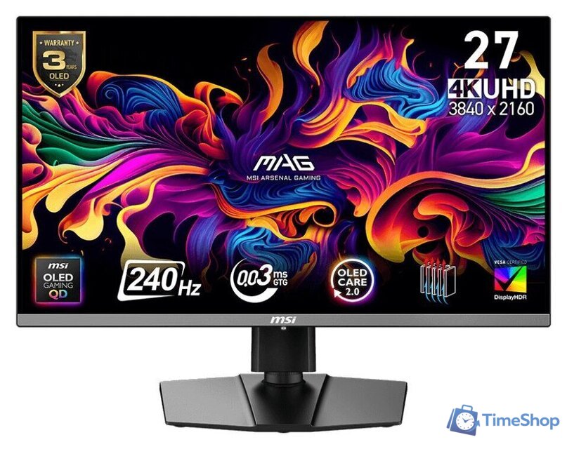 Игровой монитор MSI MAG 272UP QD-OLED X24 - Изображение №1 — Интернет-магазин Time-Shop
