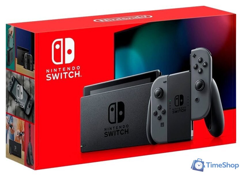 Игровая приставка Nintendo Switch 2019 (с серыми Joy-Con) - Изображение №1 — Интернет-магазин Time-Shop