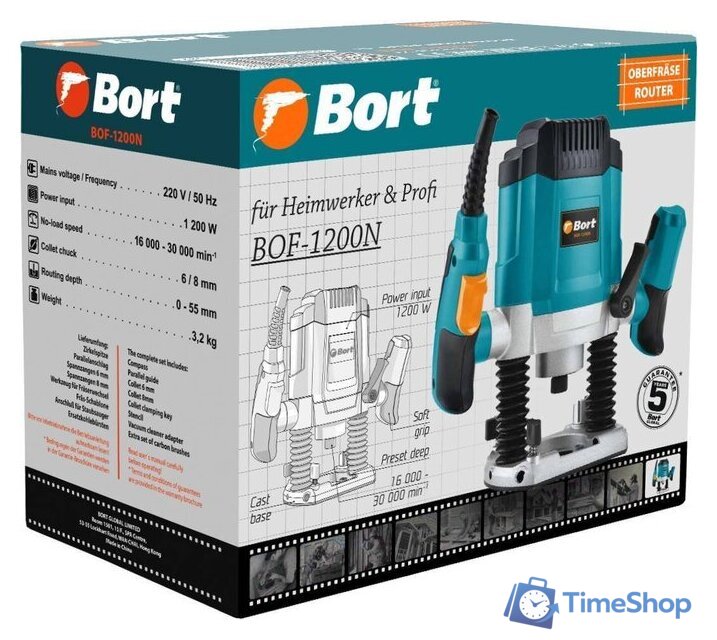 Вертикальный фрезер Bort BOF-1200N 93414721 - Изображение №12 — Интернет-магазин Time-Shop