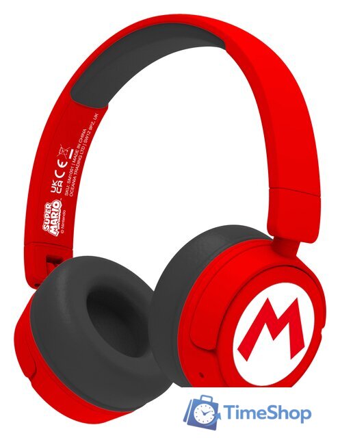 Наушники OTL Technologies Super Mario Red Kids Wireless SM1016 - Изображение №1 — Интернет-магазин Time-Shop