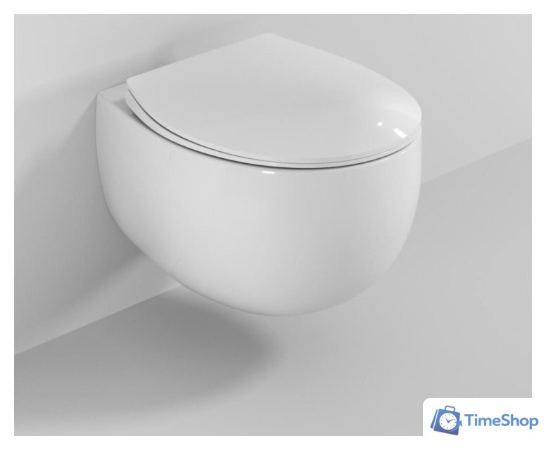 Унитаз подвесной Roxen Egg в комплекте с инсталляцией StounFix Dual Fresh 6 в 1 968085 (кнопка: брашированное золото) - Изображение №7 — Интернет-магазин Time-Shop