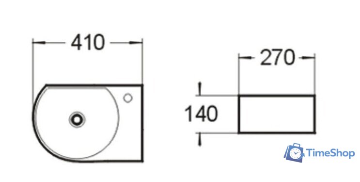 Умывальник SantiLine SL-2015L - Изображение №2 — Интернет-магазин Time-Shop