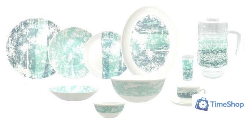 Столовый сервиз Luminarc Acctit Turquoise V8147 (46пр) - Изображение №1 — Интернет-магазин Time-Shop