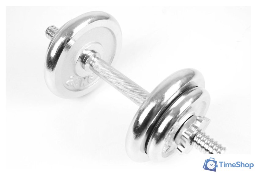 Набор гантелей Atlas Sport хромированные 2x9 кг AS-11715 - Изображение №3 — Интернет-магазин Time-Shop