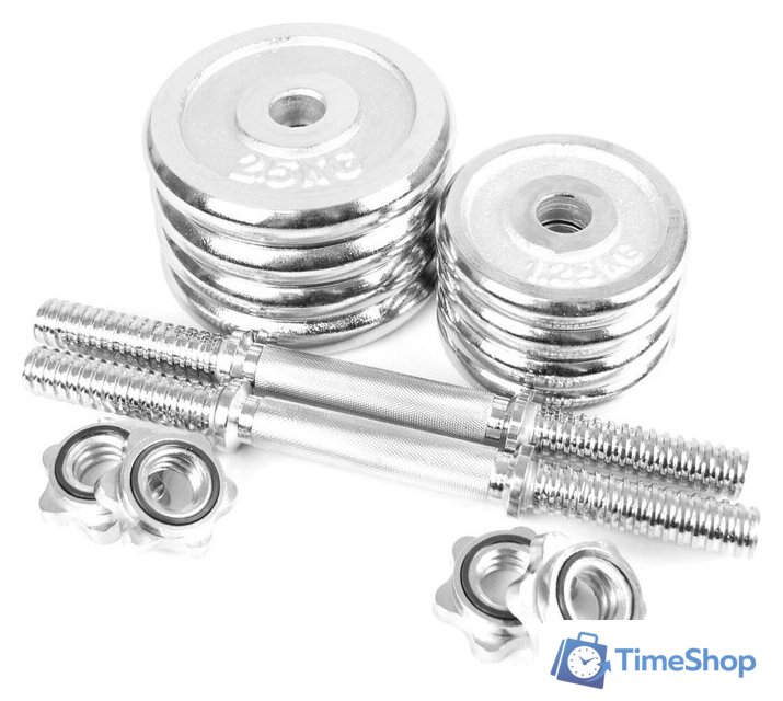 Набор гантелей Atlas Sport хромированные 2x9 кг AS-11715 - Изображение №6 — Интернет-магазин Time-Shop