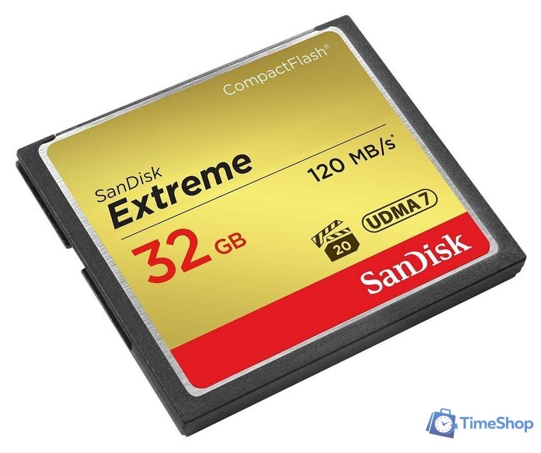 Карта памяти SanDisk Extreme CompactFlash 32GB [SDCFXSB-032G-G46] - Изображение №2 — Интернет-магазин Time-Shop