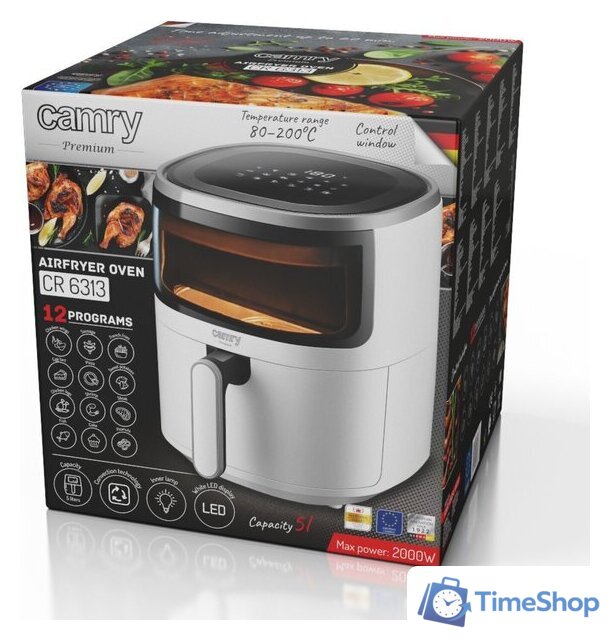 Аэрогриль (аэрофритюрница) Camry CR 6313 - Изображение №11 — Интернет-магазин Time-Shop