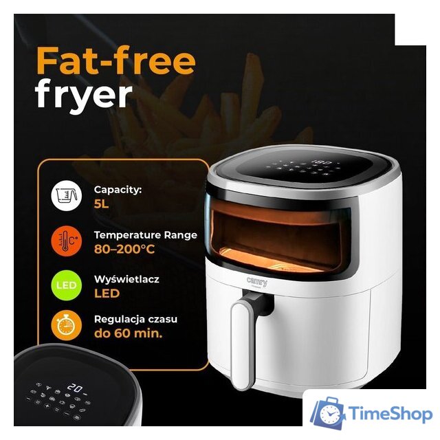 Аэрогриль (аэрофритюрница) Camry CR 6313 - Изображение №21 — Интернет-магазин Time-Shop