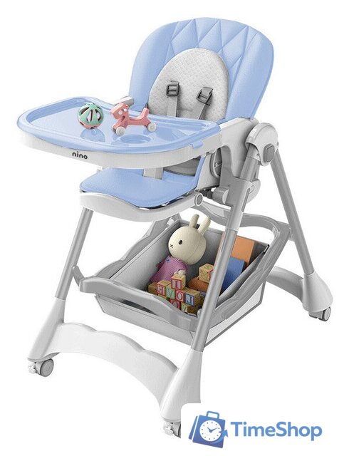 Высокий стульчик Nino Honey (голубой) - Изображение №1 — Интернет-магазин Time-Shop