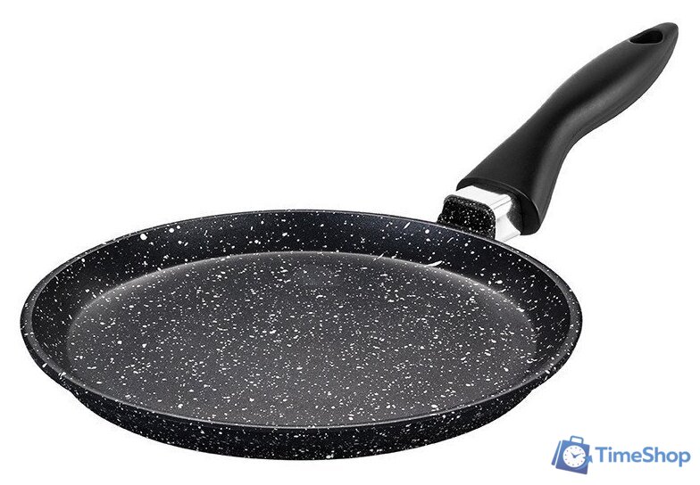 Блинная сковорода Elan Gallery Гармония вкуса 120112 (черный мрамор) - Изображение №1 — Интернет-магазин Time-Shop